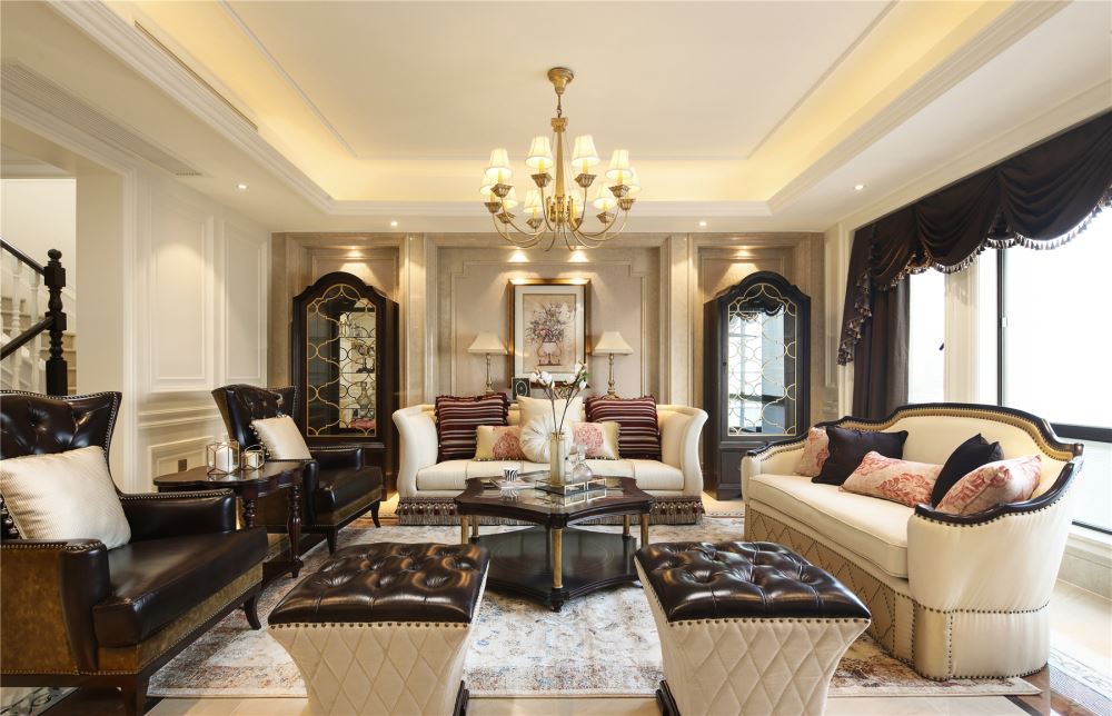 江門市萬科翡翠中央歐式風(fēng)格別墅裝修案例