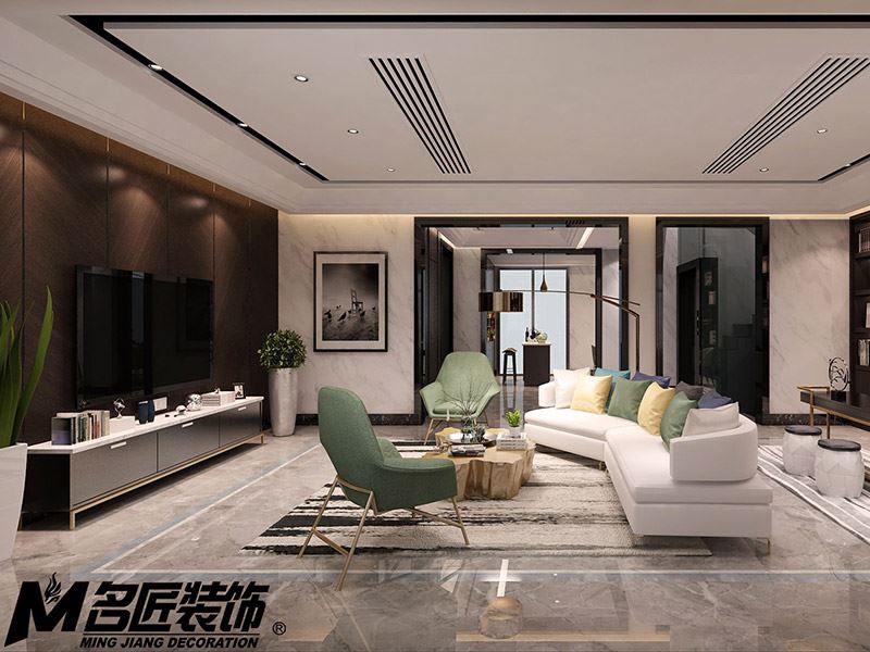 常州市九洲南廣場(chǎng)花園歐式風(fēng)格別墅裝修案例