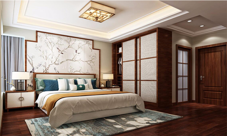 佛山市保利和悅濱江新中式風(fēng)格四居室裝修案例