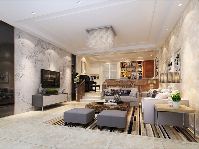 佛山市頤安·天璟名庭現(xiàn)代簡(jiǎn)約風(fēng)格復(fù)式裝修案例