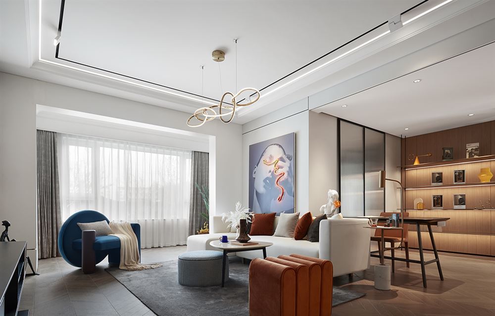 佛山市碧桂園智慧慢城現(xiàn)代簡約風(fēng)格三居室裝修案例