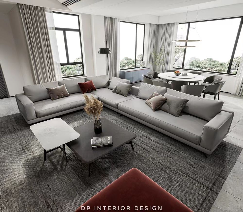 佛山市招商城市主場(chǎng)輕奢風(fēng)格別墅裝修案例