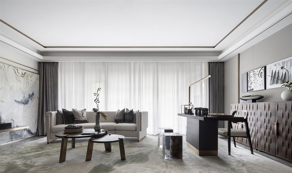 佛山市美的·東樾灣現(xiàn)代簡(jiǎn)約風(fēng)格四居室裝修案例