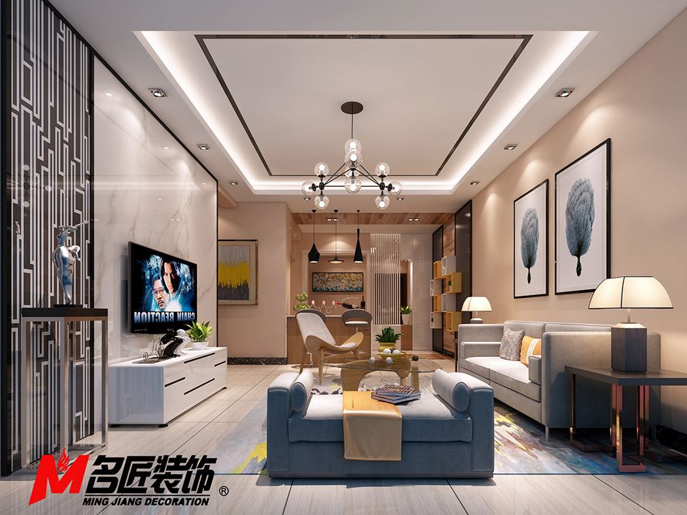 河源市北園二巷1號住宅樓現(xiàn)代簡約風(fēng)格三居室裝修案例