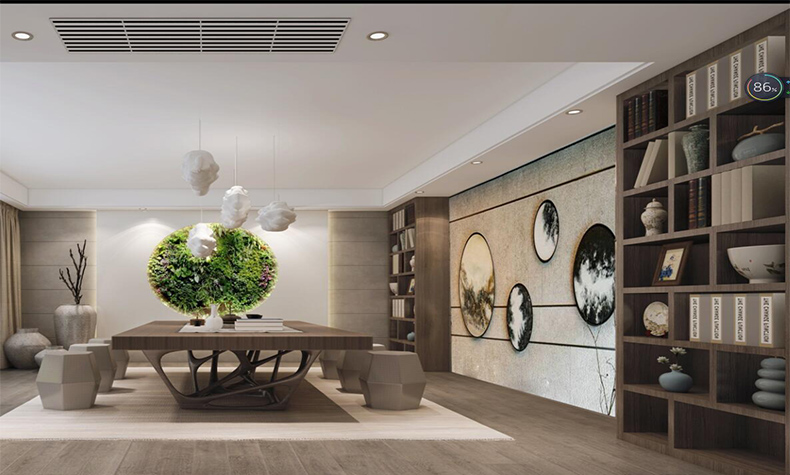 佛山市招商城市主場(chǎng)現(xiàn)代簡(jiǎn)約風(fēng)格別墅裝修案例