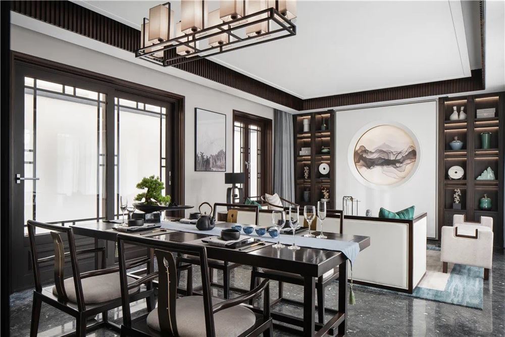 佛山市碧桂園·鳳凰灣新中式風(fēng)格四居室裝修案例