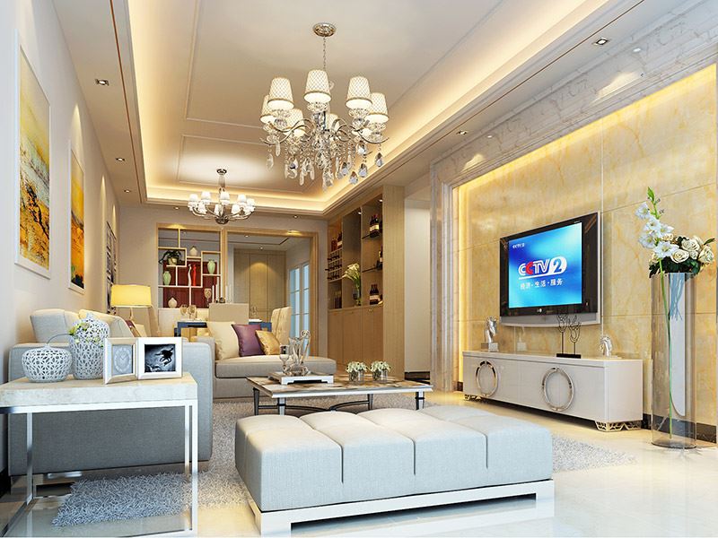 佛山市海倫堡·美的·玖悅府現(xiàn)代簡約風(fēng)格四居室裝修案例