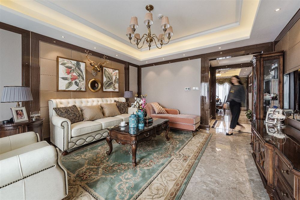 佛山市恒大山湖郡美式風(fēng)格三居室裝修案例