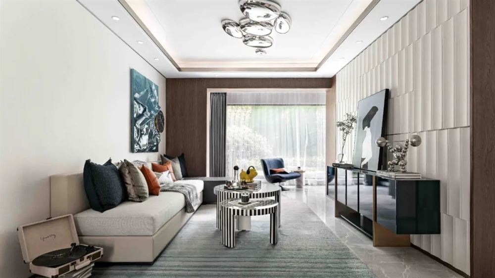 佛山市金地藝境天成輕奢風(fēng)格三居室裝修案例