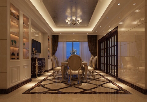 佛山市萬(wàn)科悅都薈歐式風(fēng)格別墅裝修案例