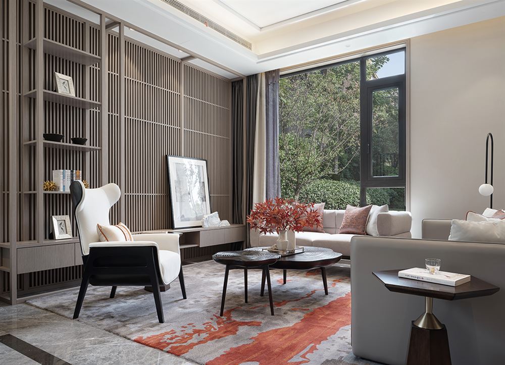 佛山市弘陽德商昕悅府新中式風格別墅裝修案例