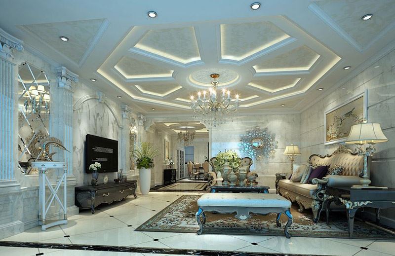 佛山市美的鷺湖森林度假區(qū)歐式風(fēng)格五居室裝修案例