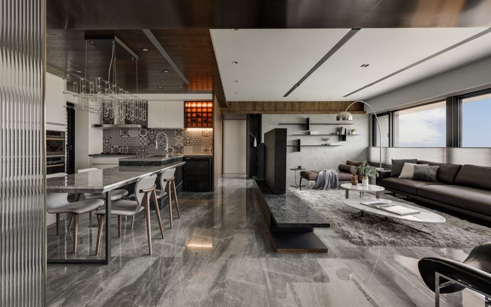 佛山市金茂碧桂園正榮府輕奢風(fēng)格四居室裝修案例