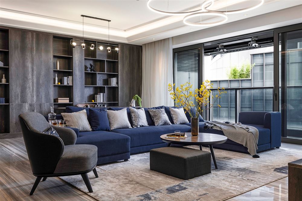 佛山市鵬瑞·三龍灣1號現(xiàn)代簡約風(fēng)格三居室裝修案例