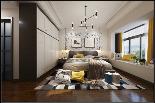 佛山市綠城桂語映月現(xiàn)代簡約風(fēng)格三居室裝修案例