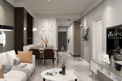 佛山市弘陽德商昕悅府現(xiàn)代簡約風格三居室裝修案例